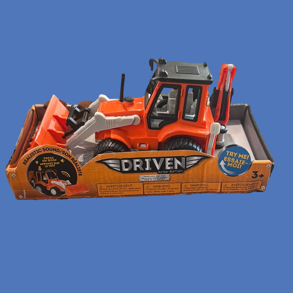 New Orange Toy Bulldozer with Realistic Sounds